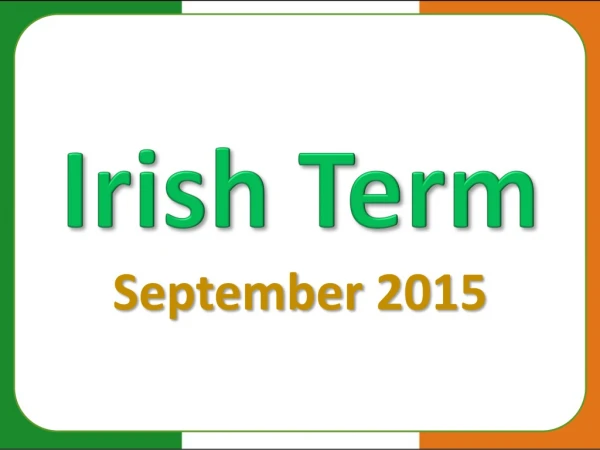 Irish Term