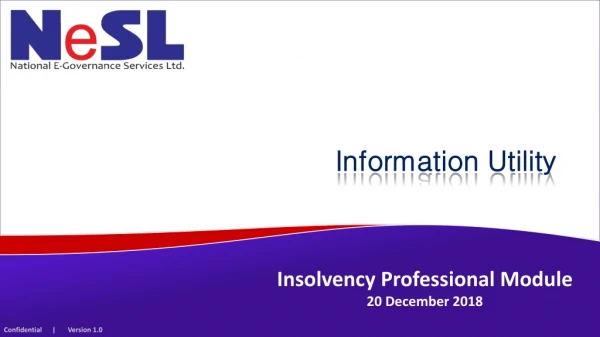 Insolvency Professional Module 20 December 2018