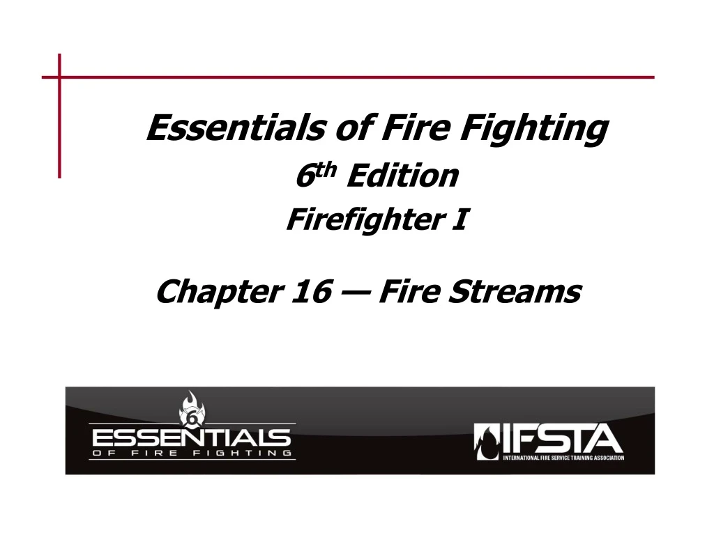 essentials of fire fighting 6 th edition