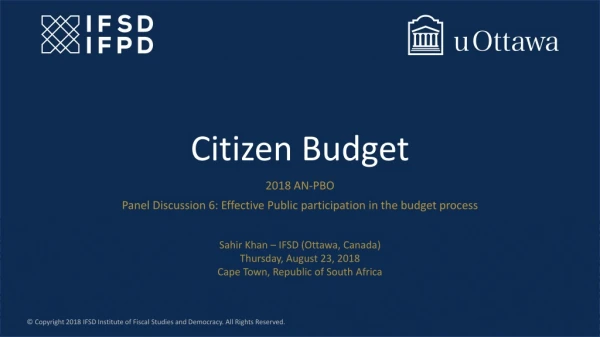 Citizen Budget