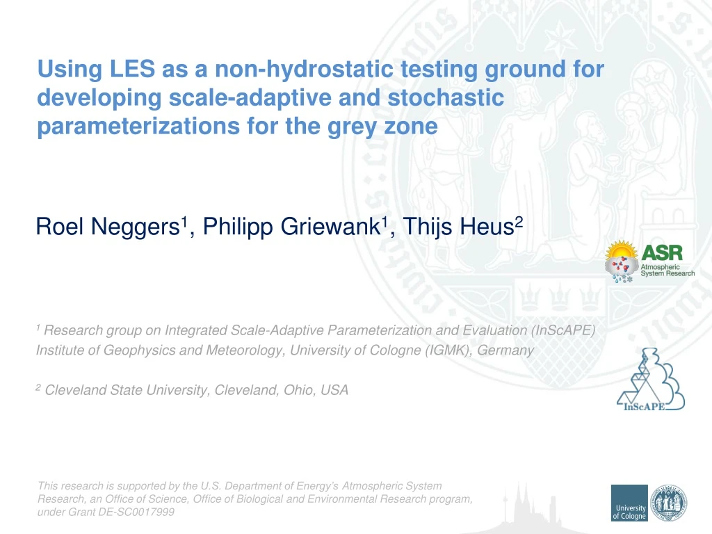 using les as a non hydrostatic testing ground