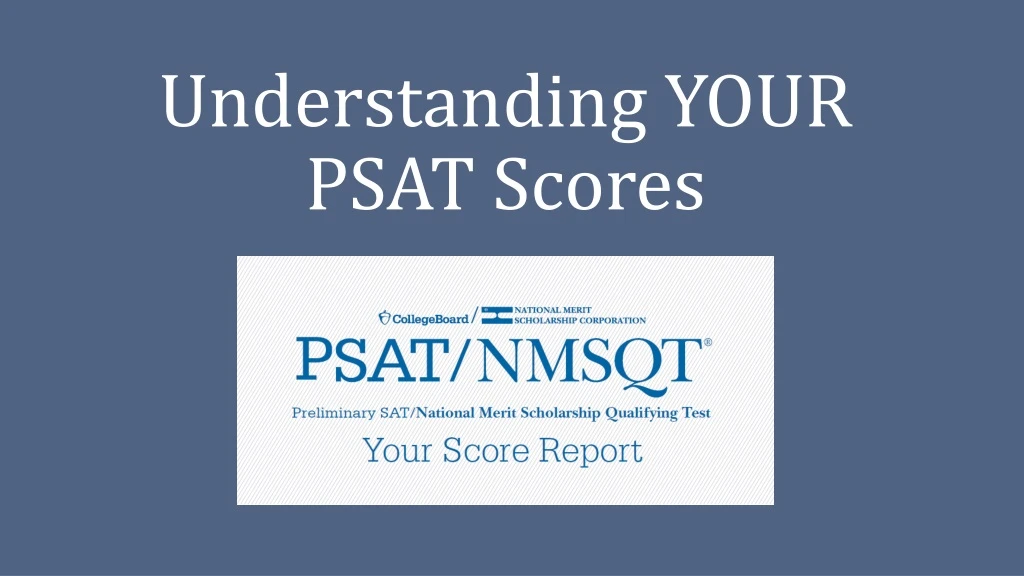 understanding your psat scores