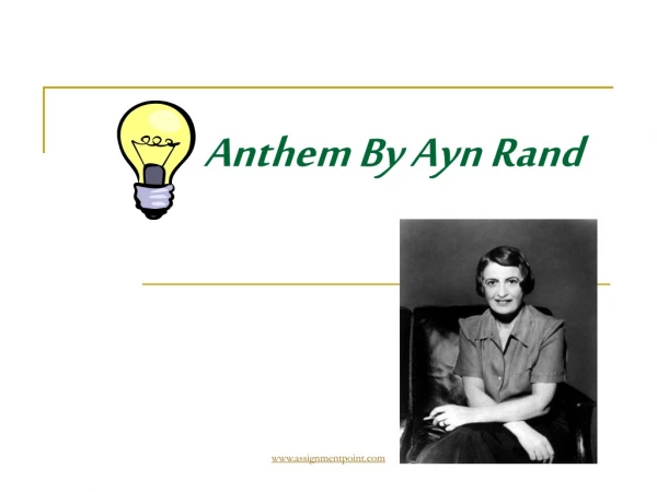 Anthem By Ayn Rand