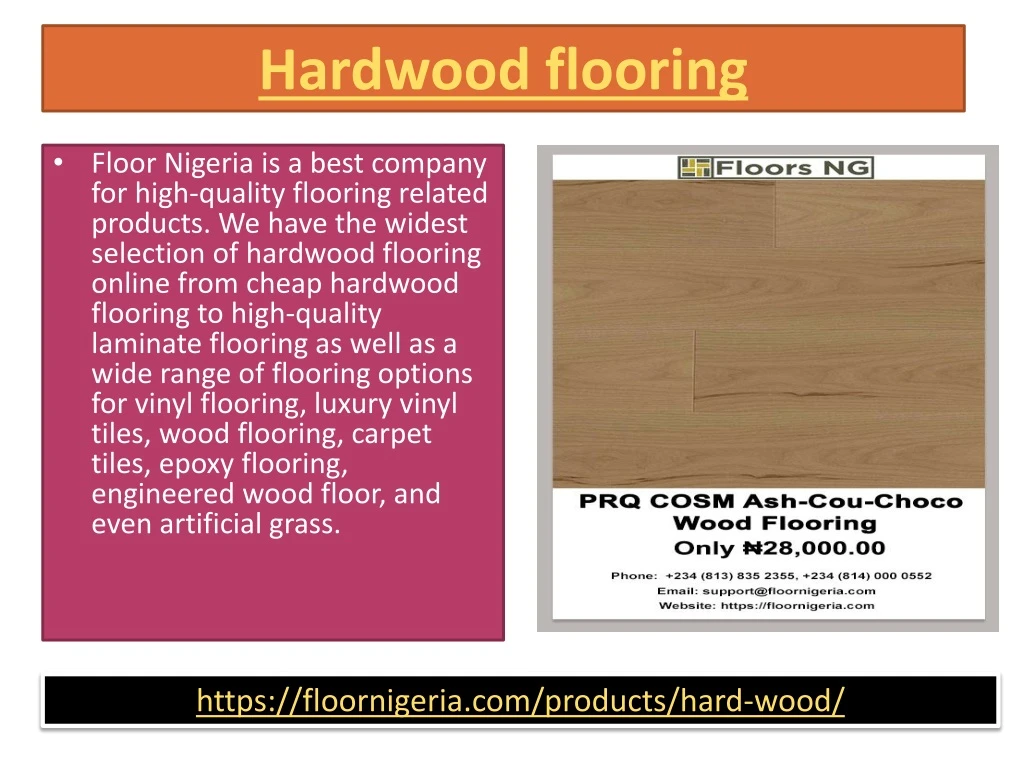 hardwood flooring