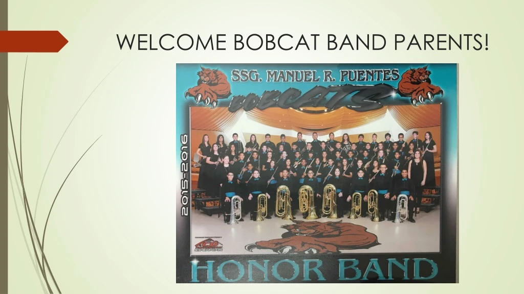welcome bobcat band parents