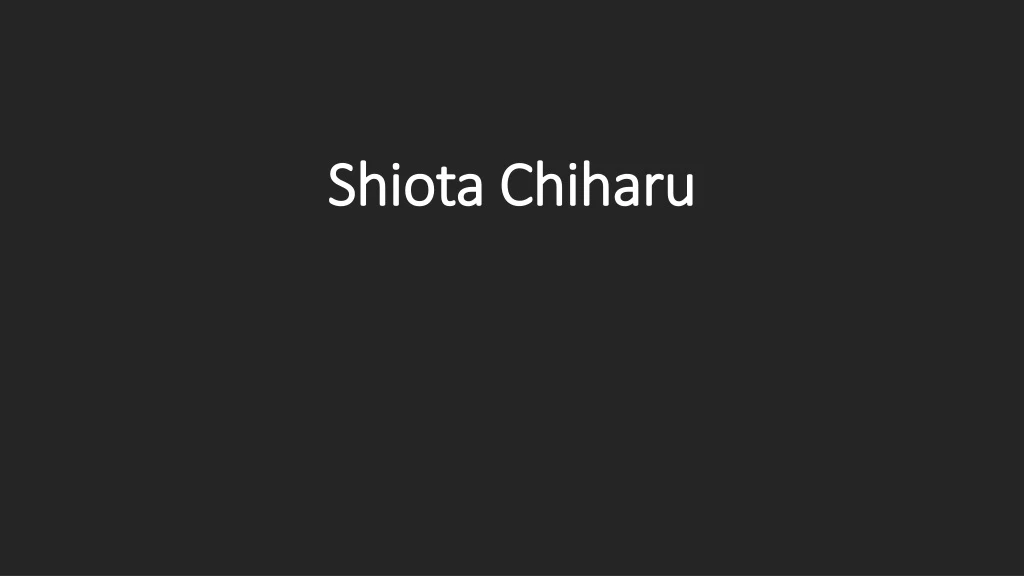 shiota chiharu