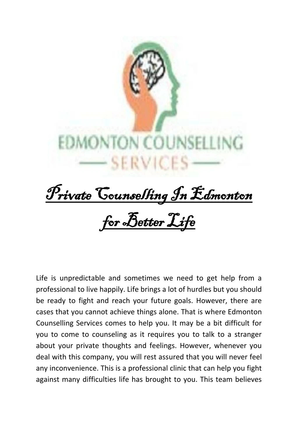 private counselling private counselling