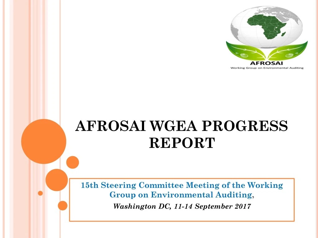 afrosai wgea progress report