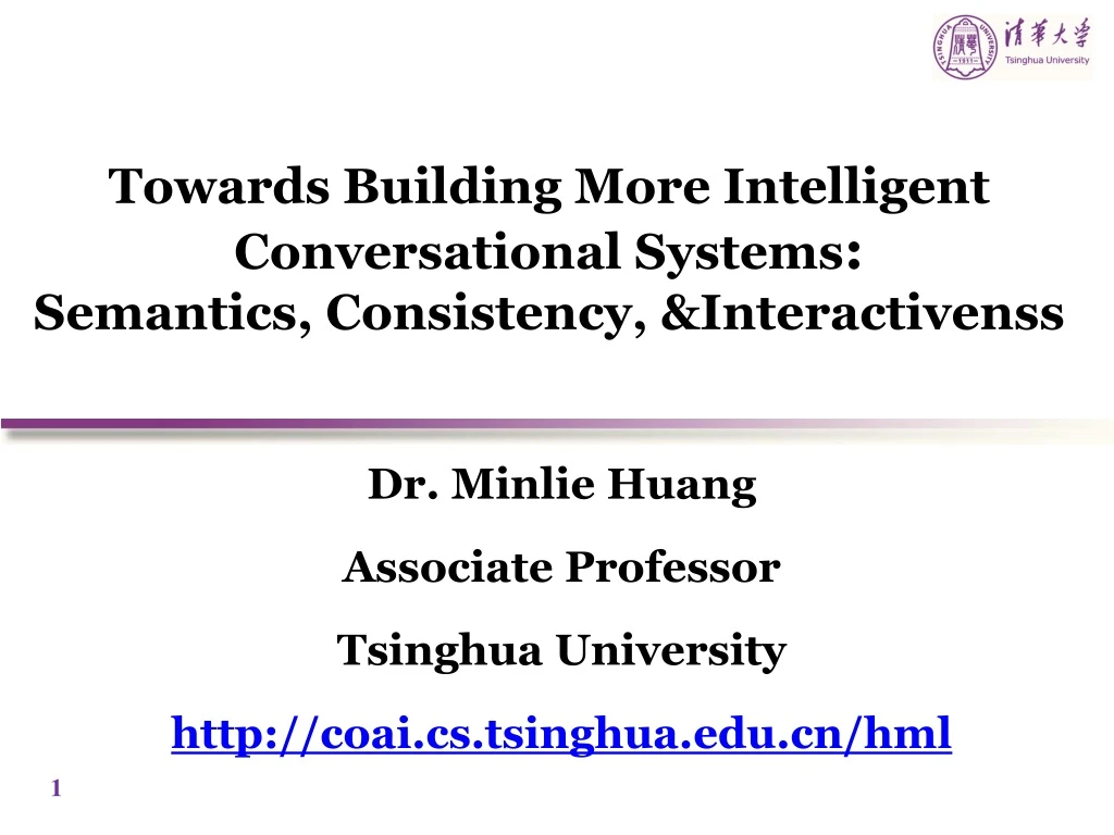 towards building more intelligent conversational systems semantics consistency interactivenss