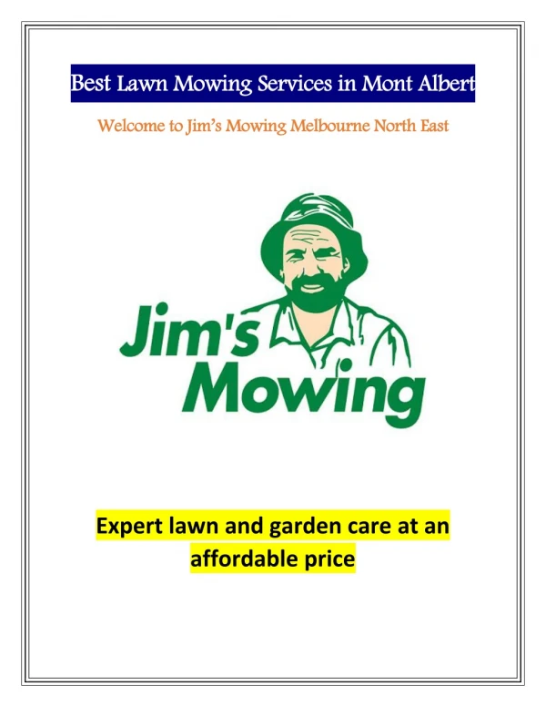 Best Lawn Mowing Services in Mont Albert