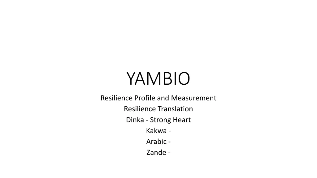 yambio