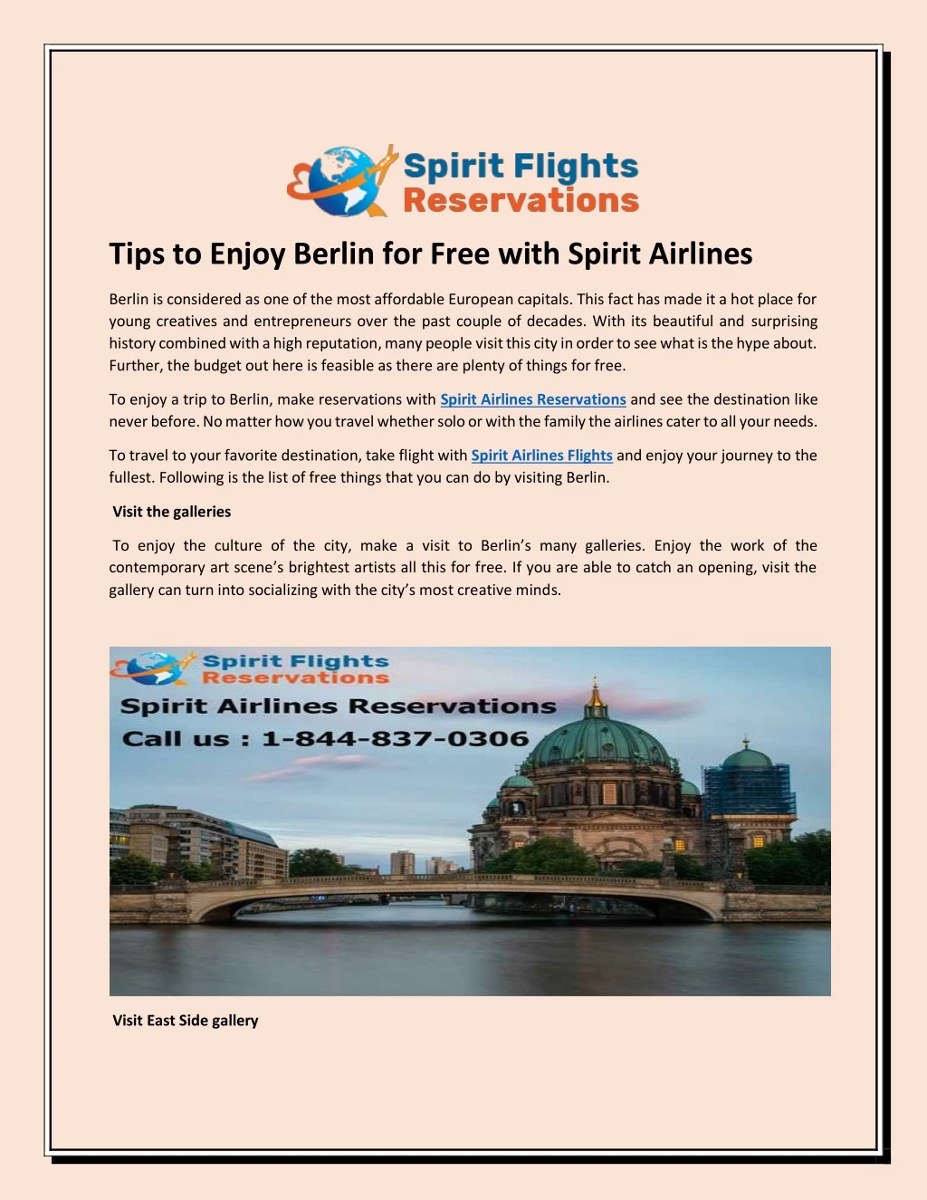 tips to enjoy berlin for free with spirit airlines