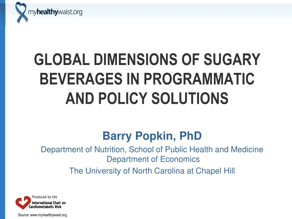 global dimensions of sugary beverages in programmatic and policy solutions