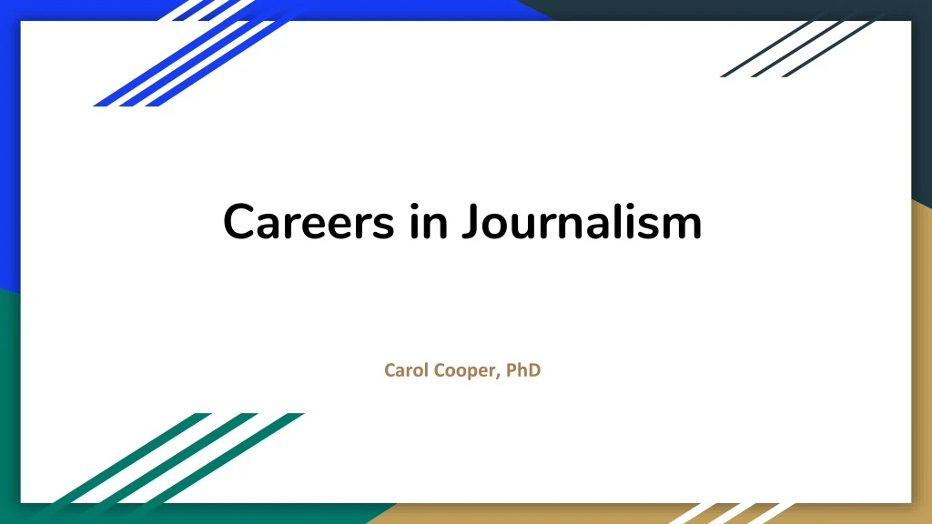 careers in journalism