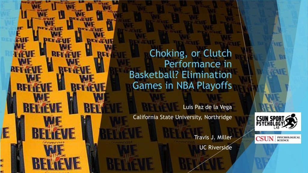 choking or clutch performance in basketball elimination games in nba playoffs