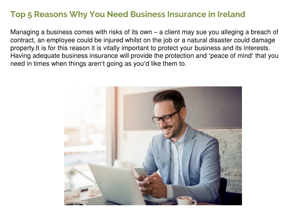 top 5 reasons why you need business insurance