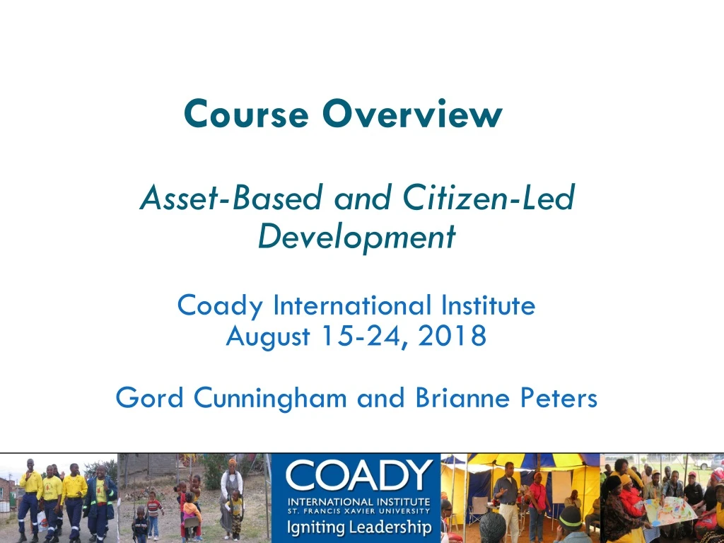 course overview asset based and citizen