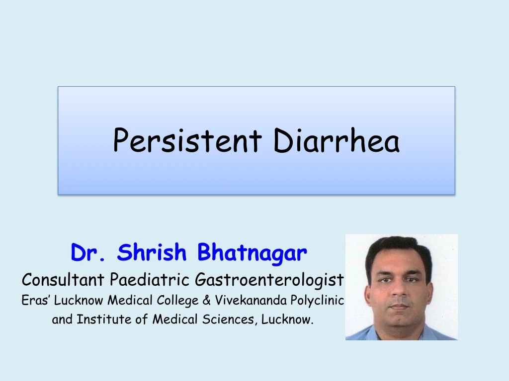 persistent diarrhea