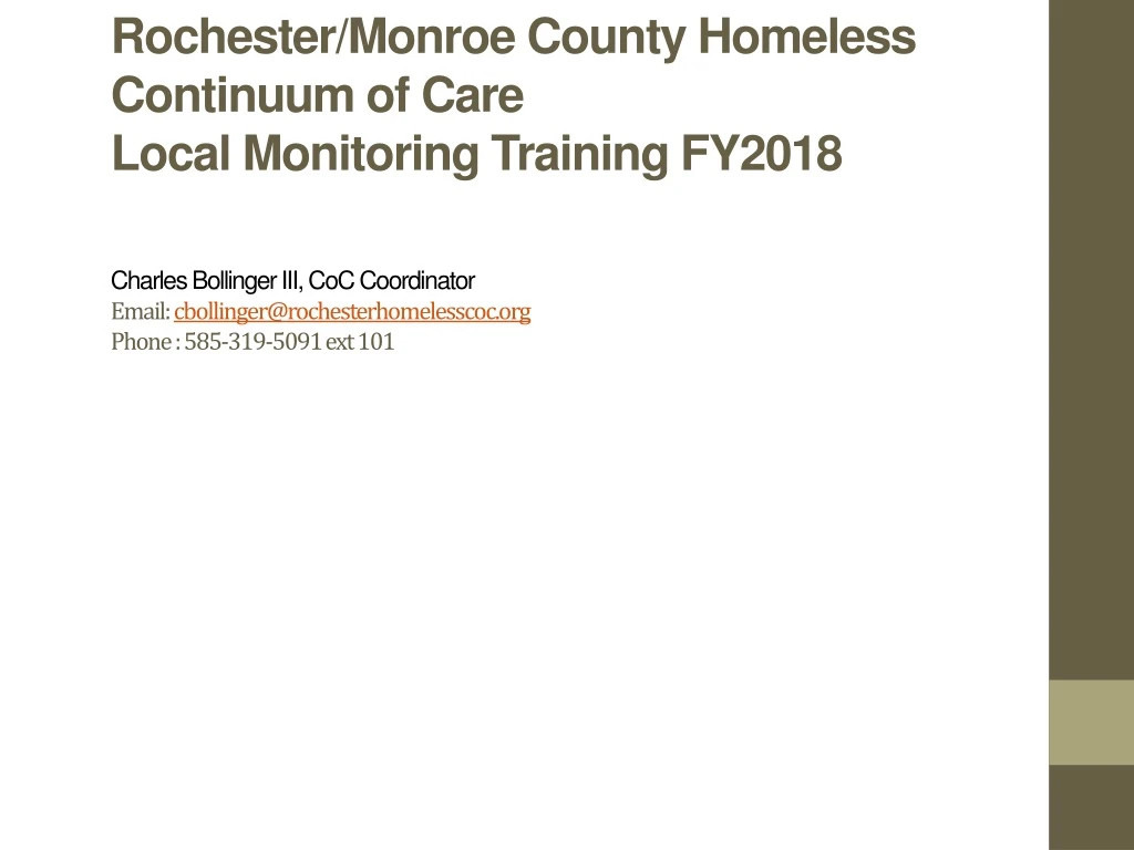 rochester monroe county homeless continuum