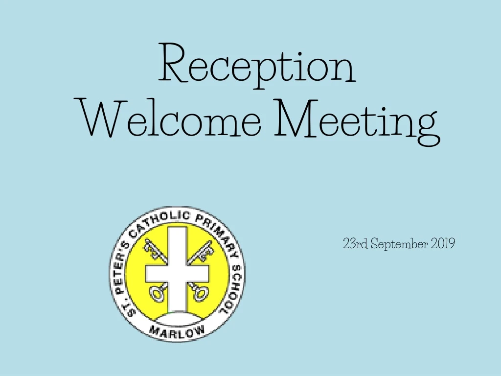 reception welcome meeting