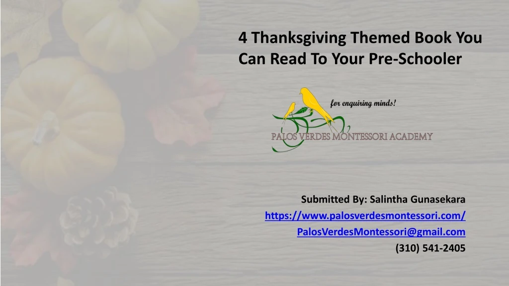 4 thanksgiving themed book you can read to your pre schooler