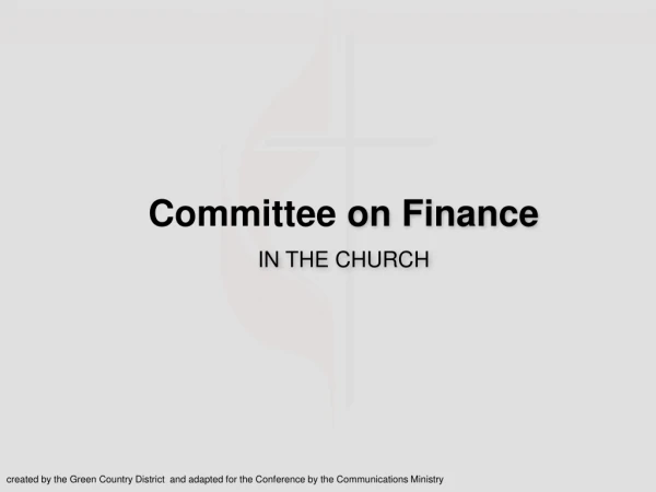Committee on Finance in the Church