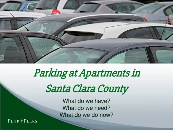 Parking at Apartments in Santa Clara County