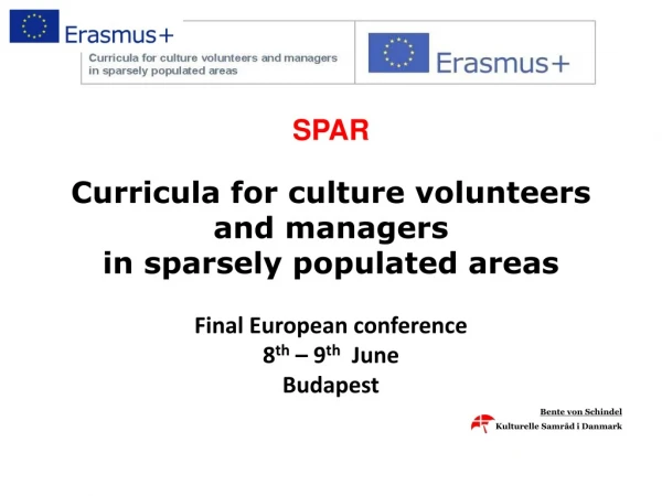 SPAR Curricula for culture volunteers and managers in sparsely populated areas