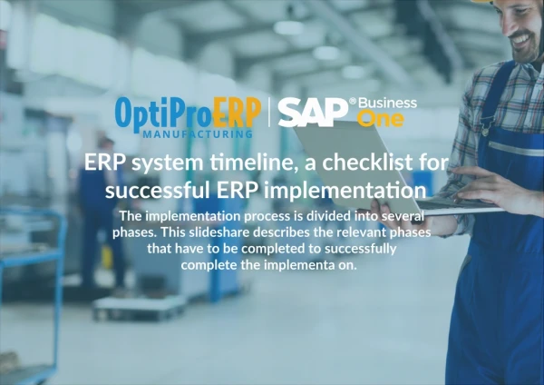 ERP System Timeline: A Checklist for Successful ERP Implementation