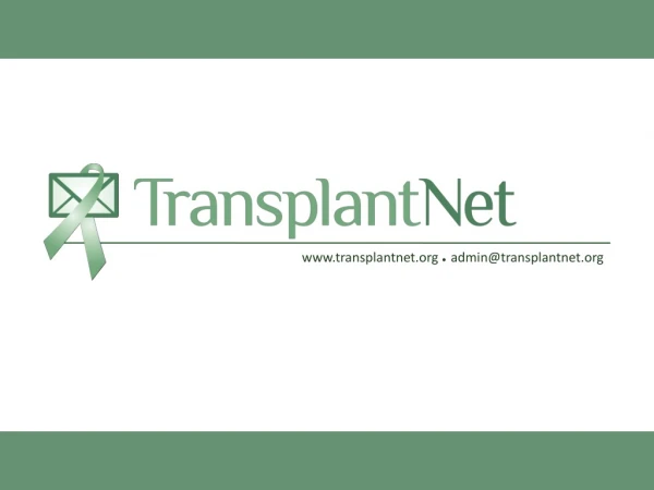transplantnet ● admin@transplantnet