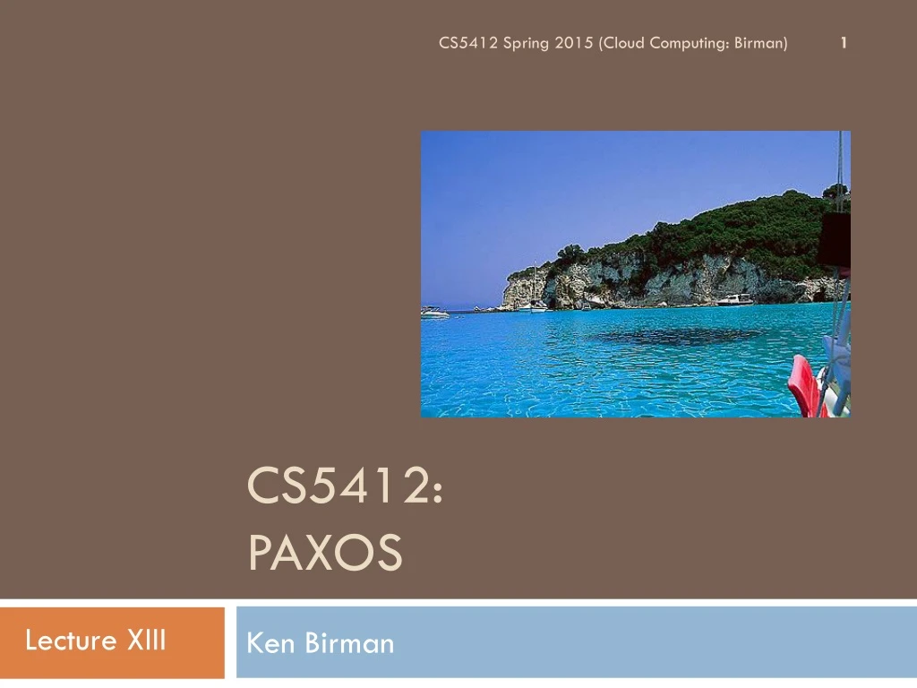 cs5412 paxos