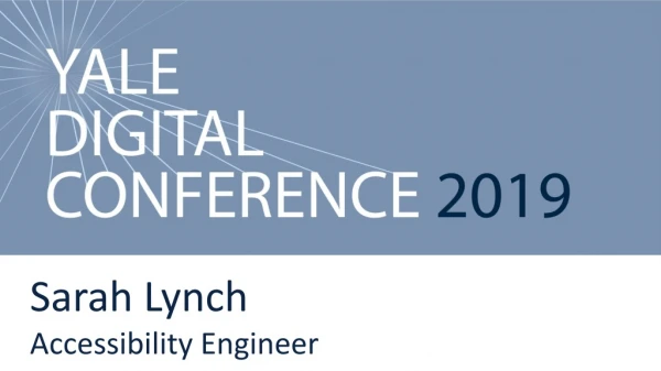 Yale Digital Conference 2019