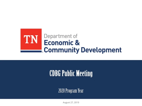 CDBG Public Meeting