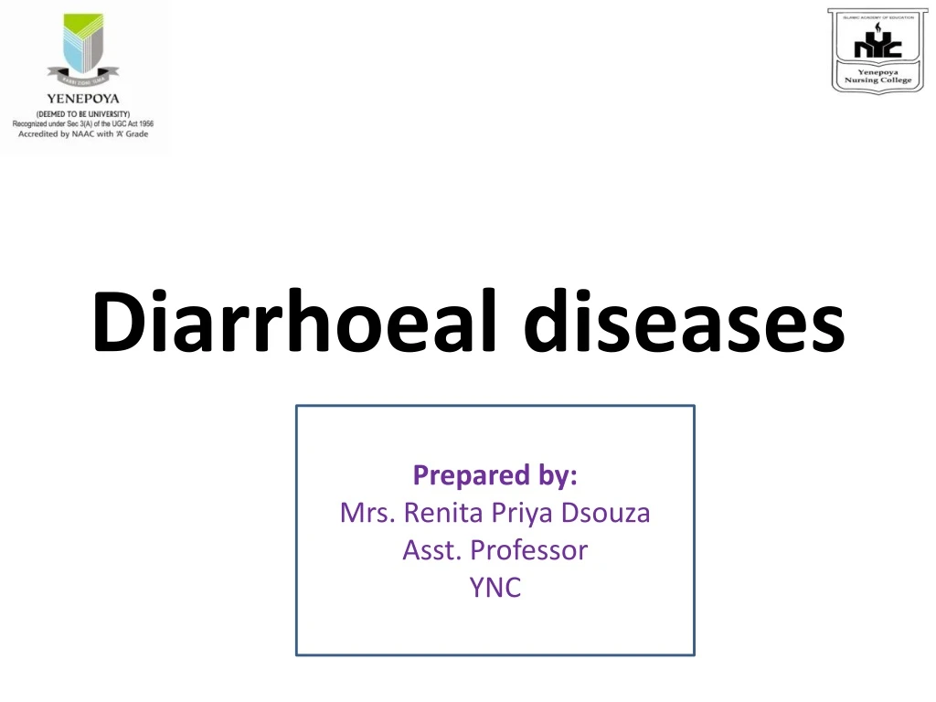 diarrhoeal diseases