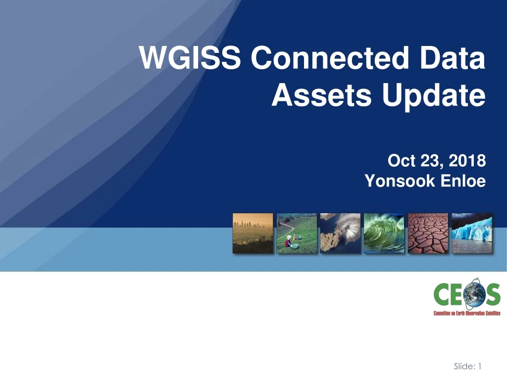 wgiss connected data assets update oct 23 2018 yonsook enloe