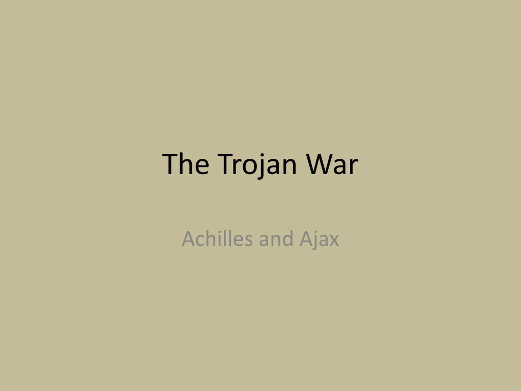 the trojan war