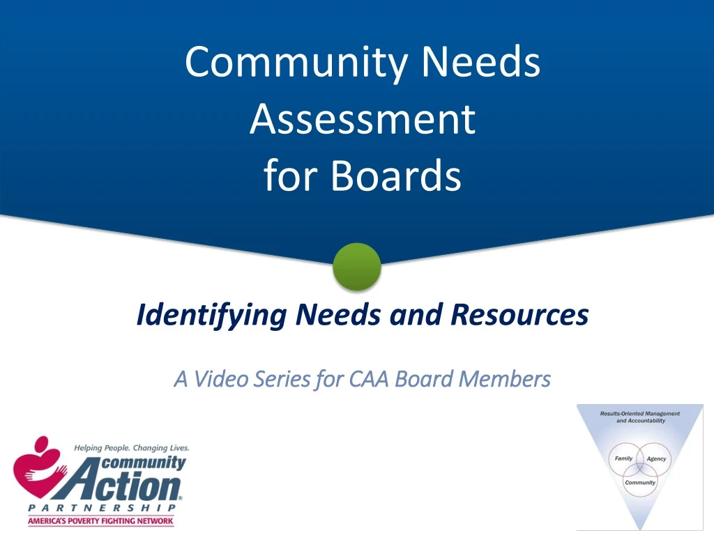 community needs assessment for boards