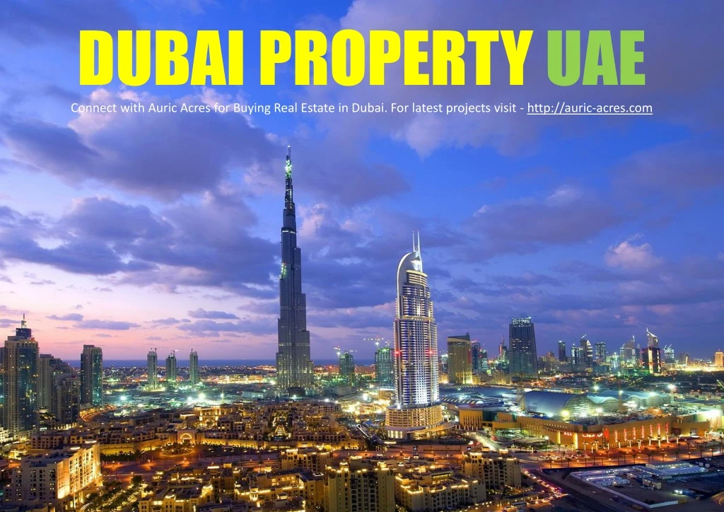 dubai property uae connect with auric acres