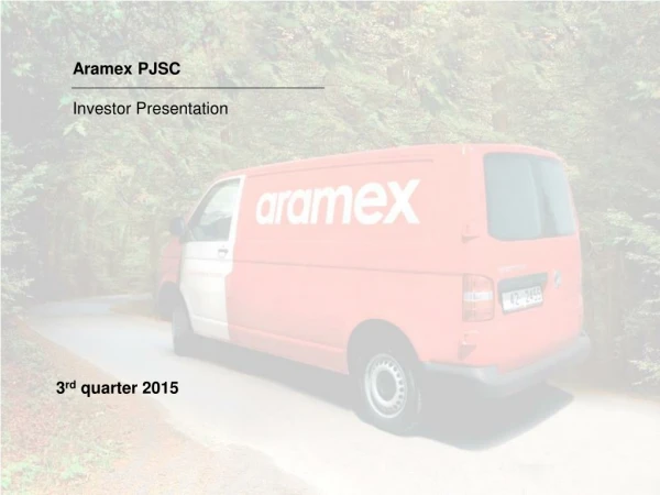 Aramex PJSC Investor Presentation