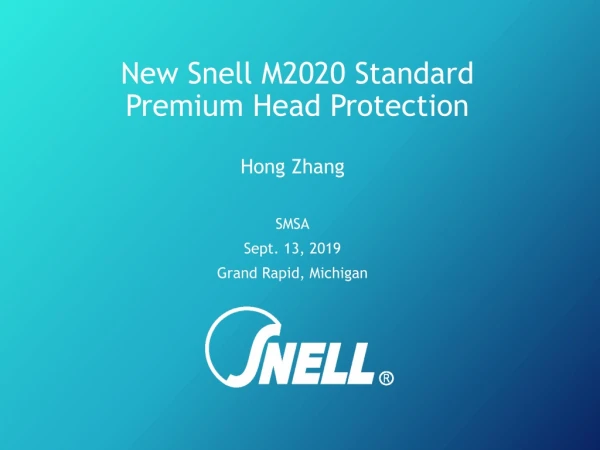 New Snell M2020 Standard Premium H ead Protection