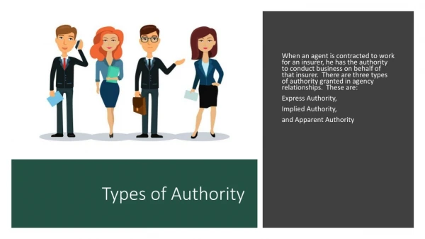 Types of Authority