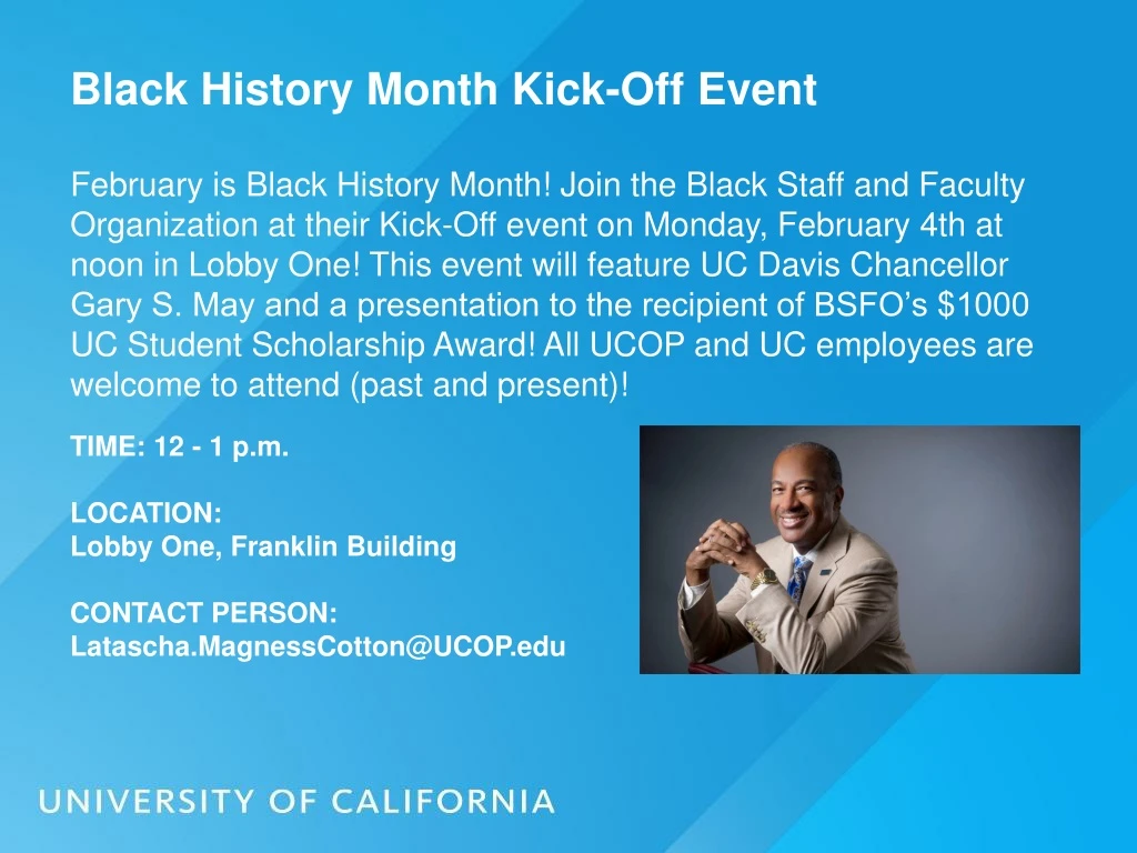 black history month kick off event