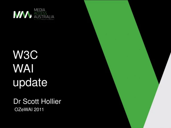 W3C WAI update