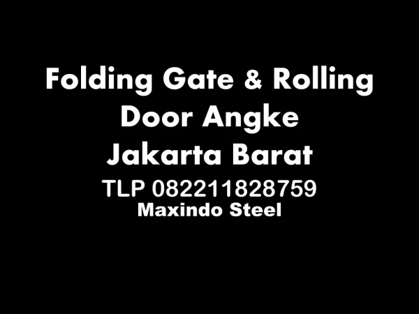 FOLDING GATE JAKARTA BARAT
