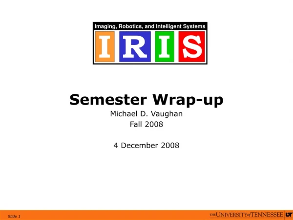 Semester Wrap-up