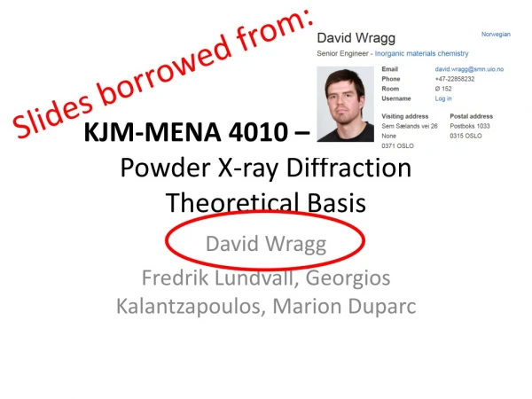 KJM-MENA 4010 – Module 13 Powder X-ray Diffraction Theoretical Basis