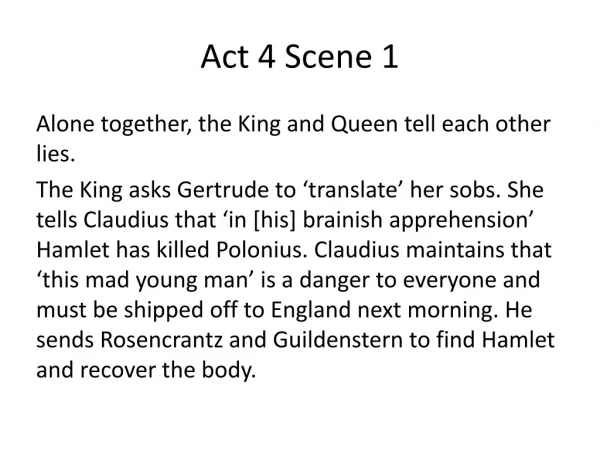 Act 4 Scene 1