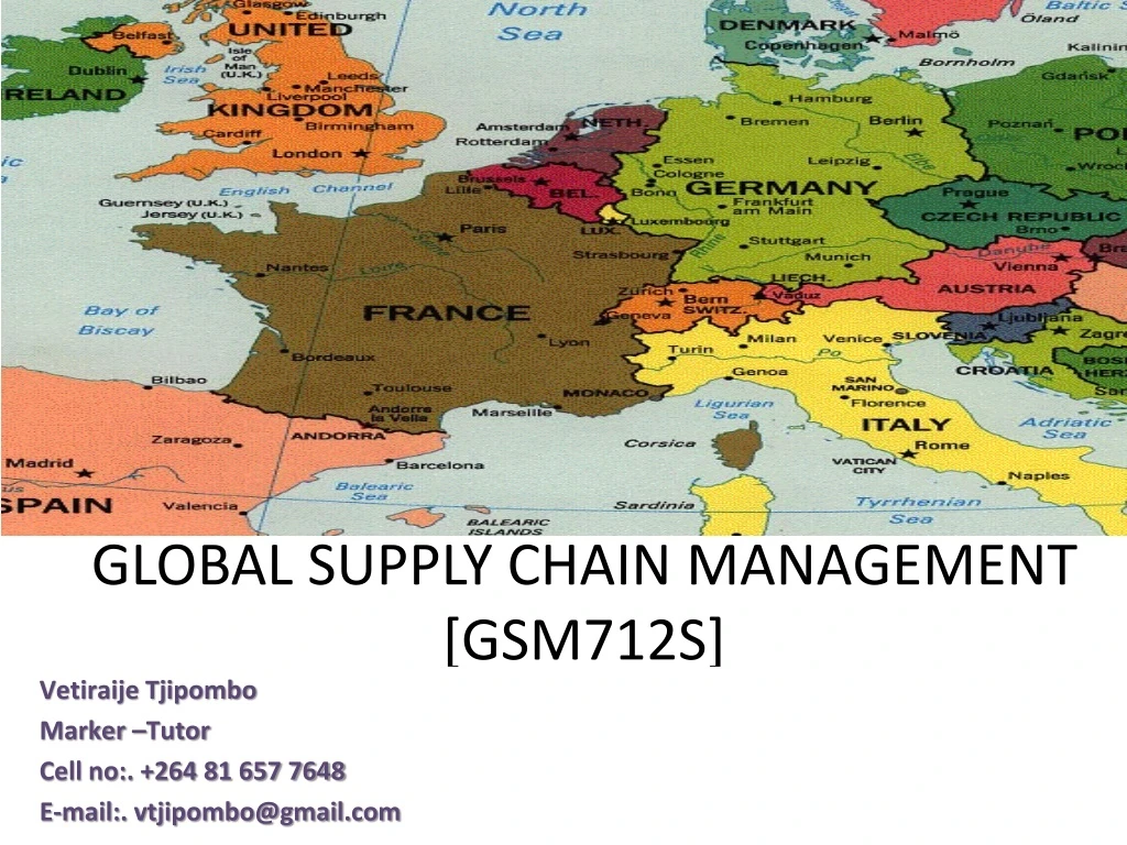 global supply chain management gsm712s