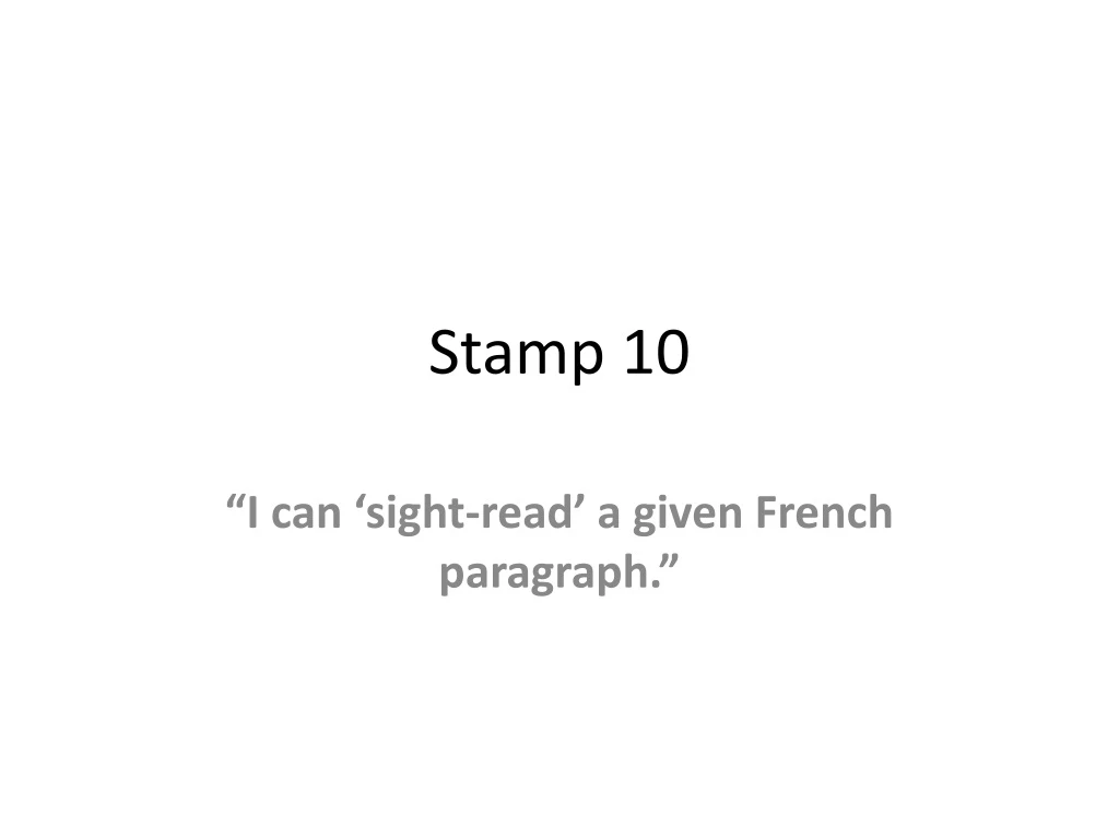 stamp 10