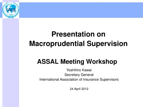 ASSAL Meeting Workshop
